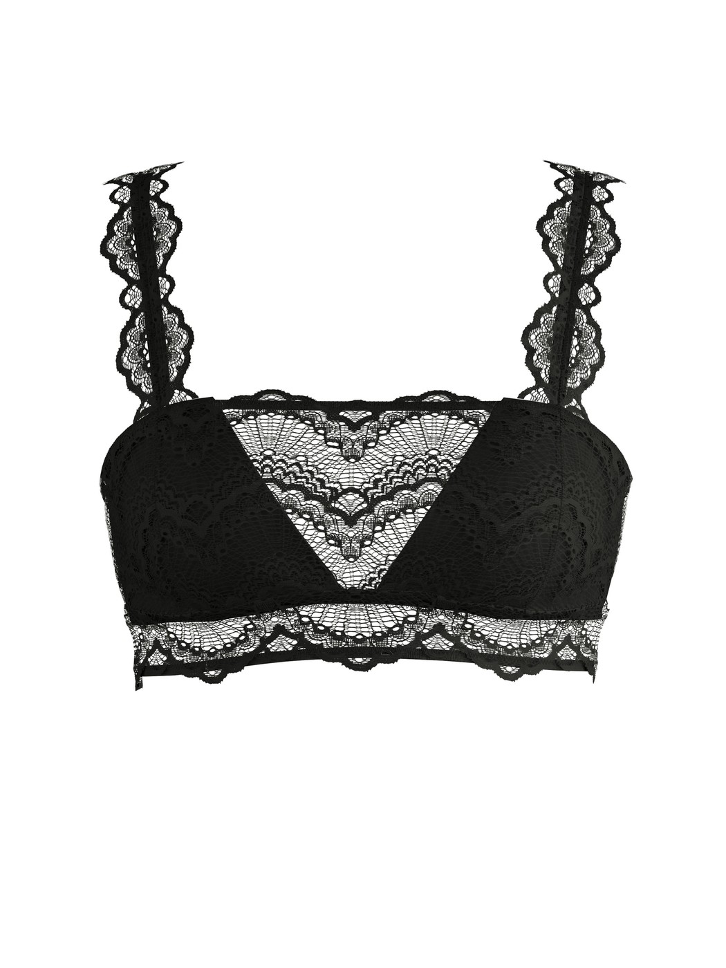 Donna - Bustier con pizzo in Poliammide di colore Nero, Pizzo, della serie Love Lace di CALIDA