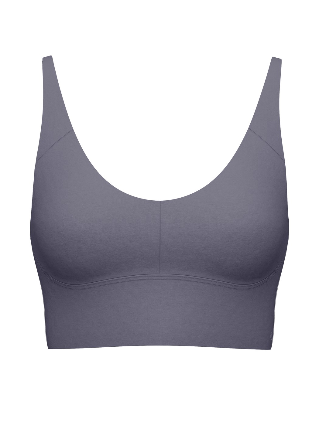 Women - Bustier with adjustable straps made of Modal in Grey, Unicoloured, from the Natural Skin series by CALIDA