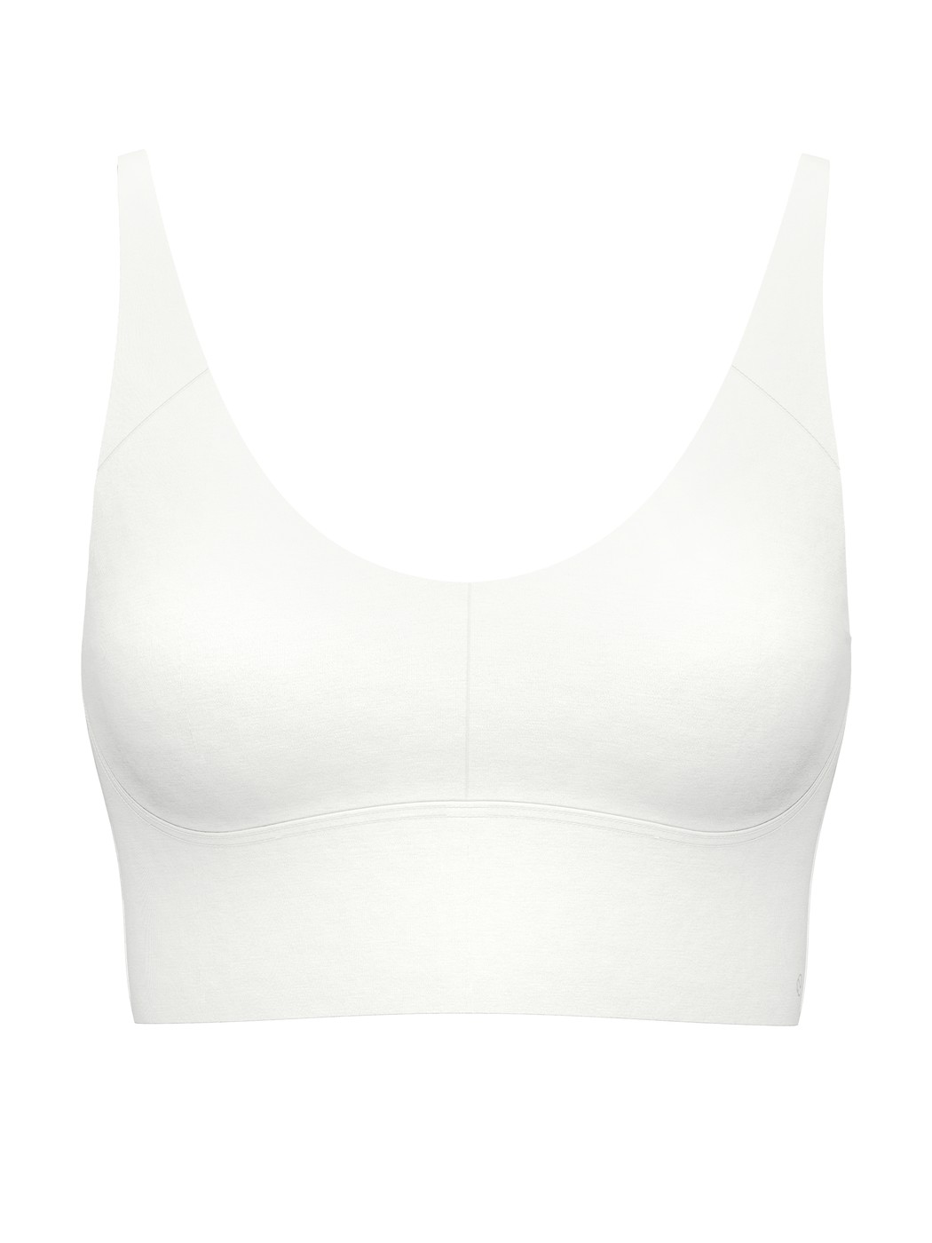 Damen - Bustier mit verstellbaren Trägern aus Modal in Weiß, Einfarbig aus Serie Natural Skin von CALIDA