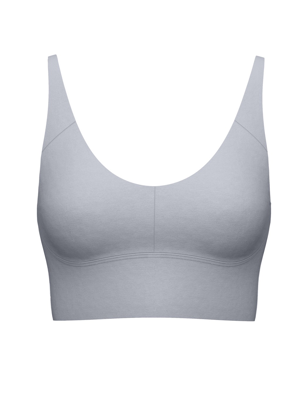 Donna - Bustier con spalline regolabili in Modal di colore Grigio, Tinta unita, della serie Natural Skin di CALIDA