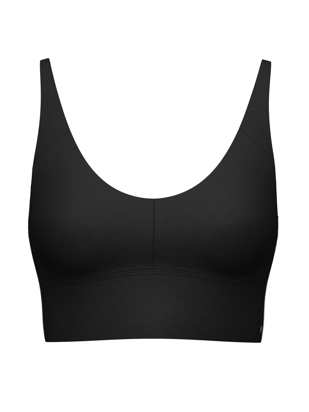 Damen - Bustier mit verstellbaren Trägern aus Modal in Schwarz, Einfarbig aus Serie Natural Skin von CALIDA