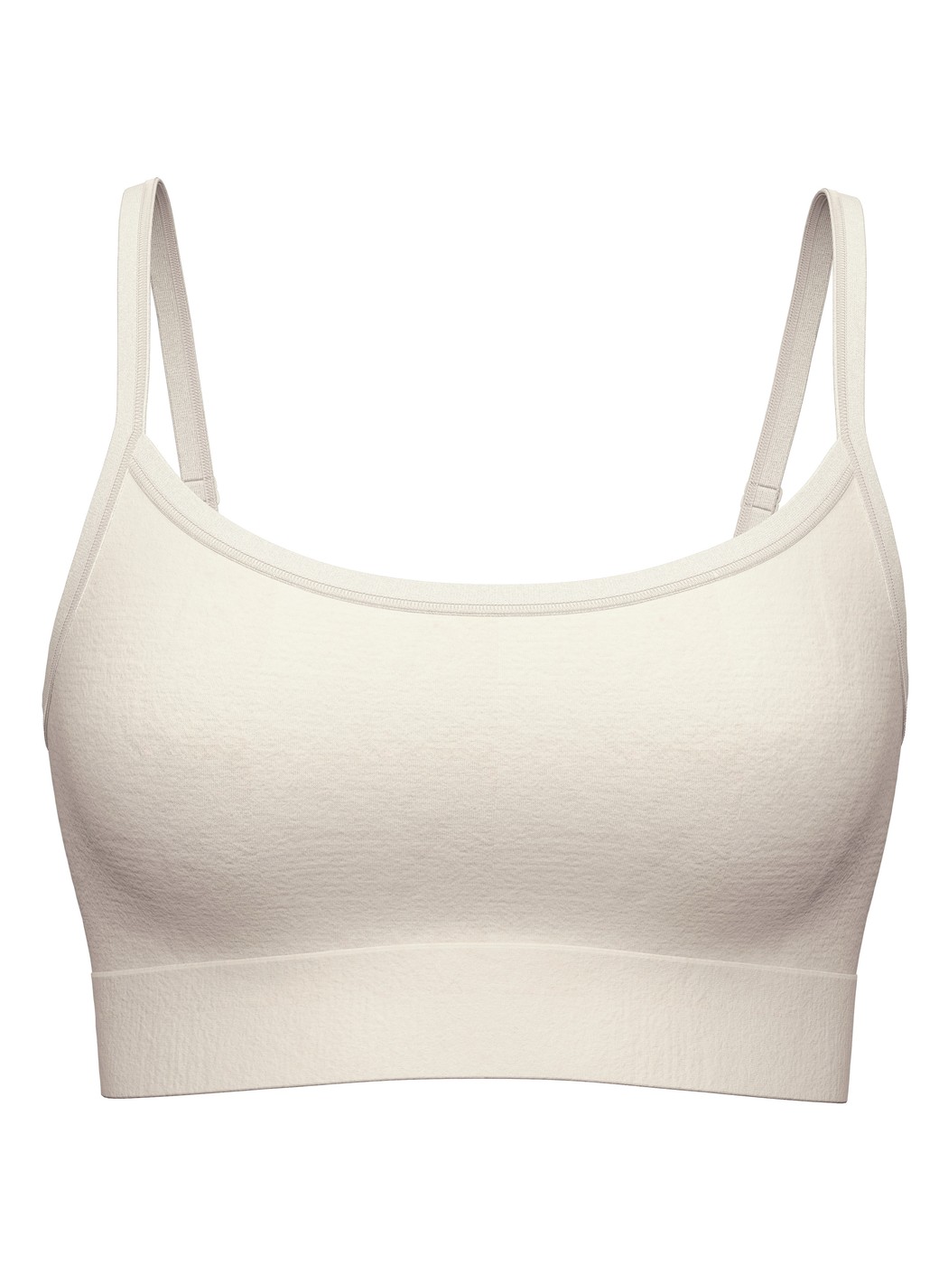 Donna - Bustier in Modal di colore Bianco, Tinta unita, della serie Seamless Natural di CALIDA