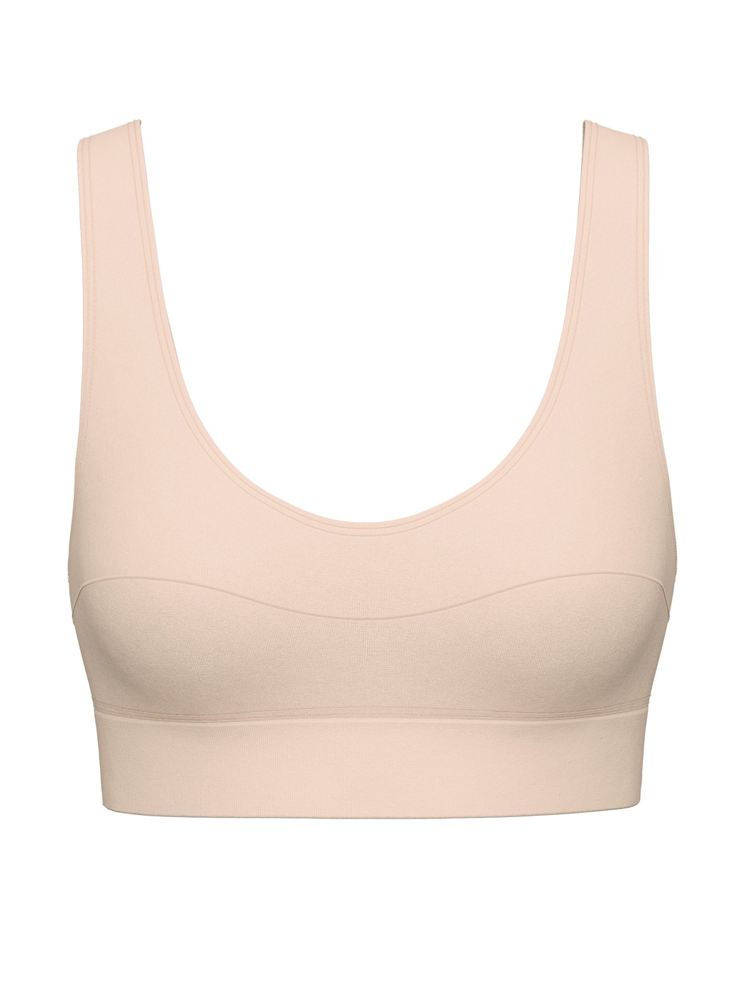 Femme - Brassière en Coton de couleur Rose, Unicolore, de la série Elastic de CALIDA