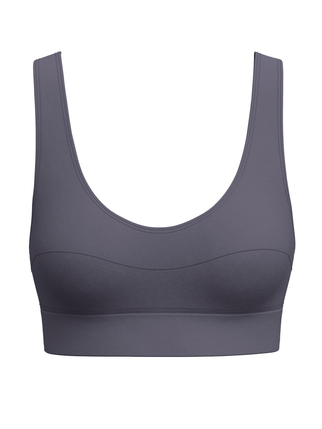 Femme - Brassière en Coton de couleur Gris, Unicolore, de la série Elastic de CALIDA