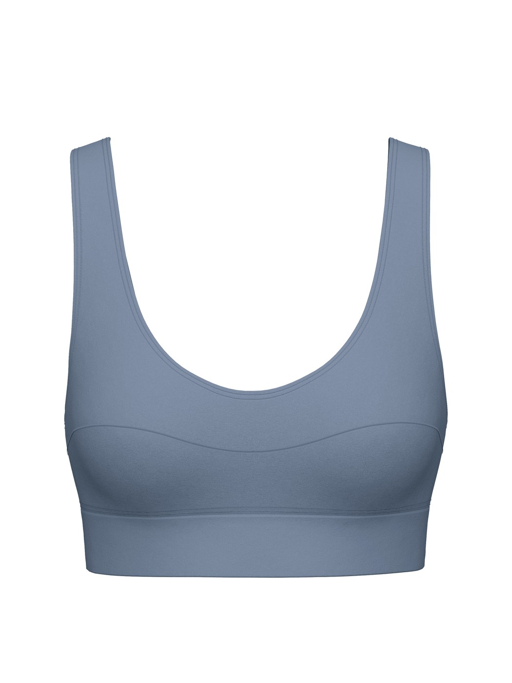 Women - Bustier made of Cotton in Grey, Unicoloured, from the Elastic series by CALIDA