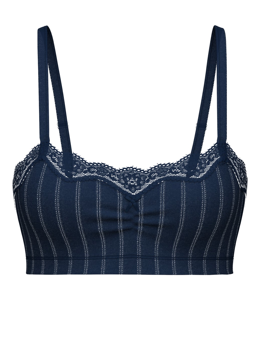 Women - Bustier made of Cotton in Blue, Lace, from the Etude Toujours series by CALIDA