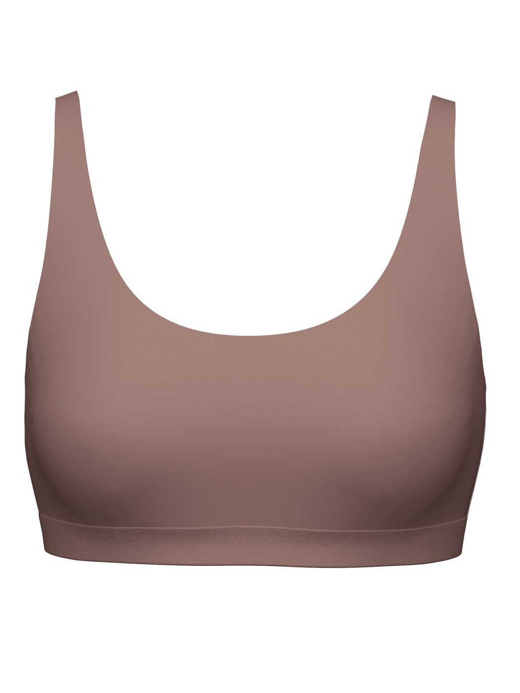 Donna - Bustier in Modal di colore Marrone, Tinta unita, della serie Natural Skin di CALIDA