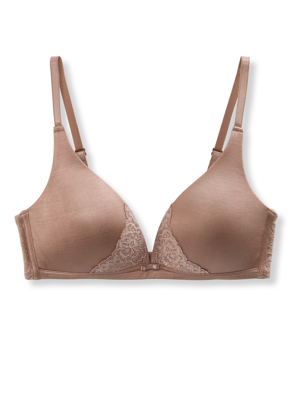 Triangle bra without underwire