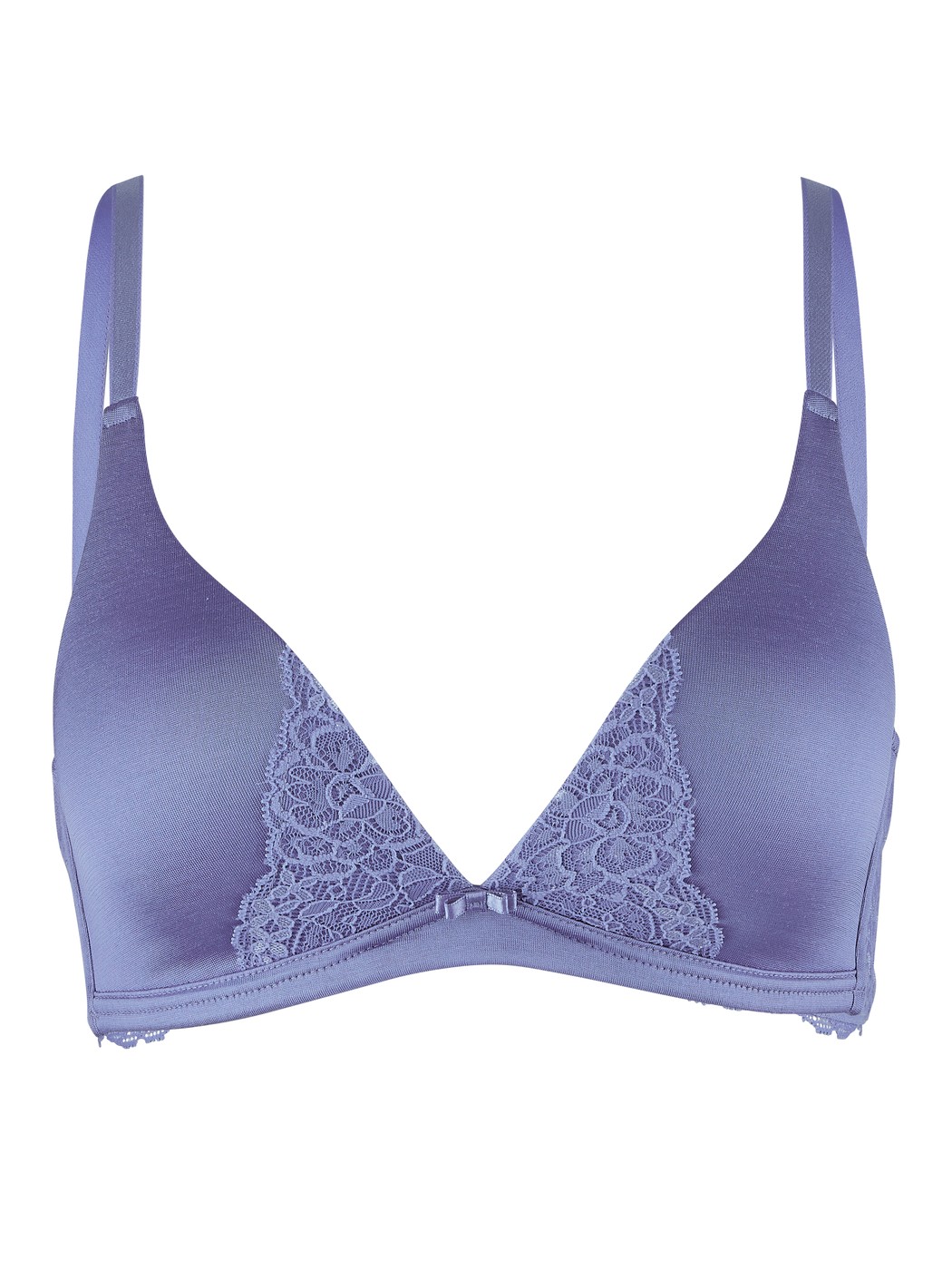 Triangle bra without underwire