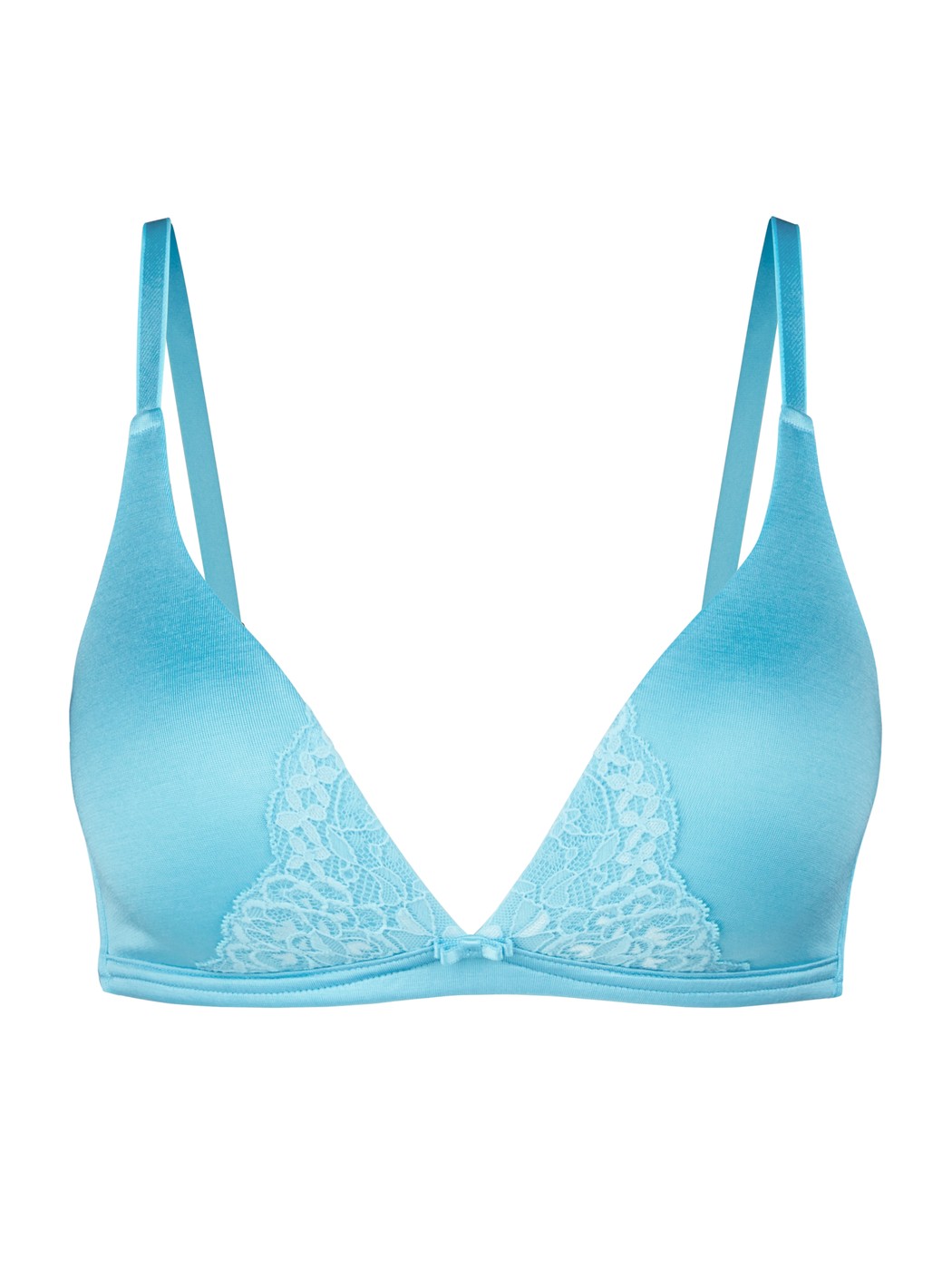 Triangle bra without underwire