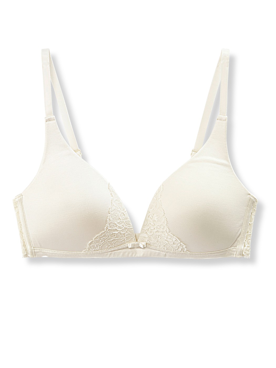 Triangle bra without underwire