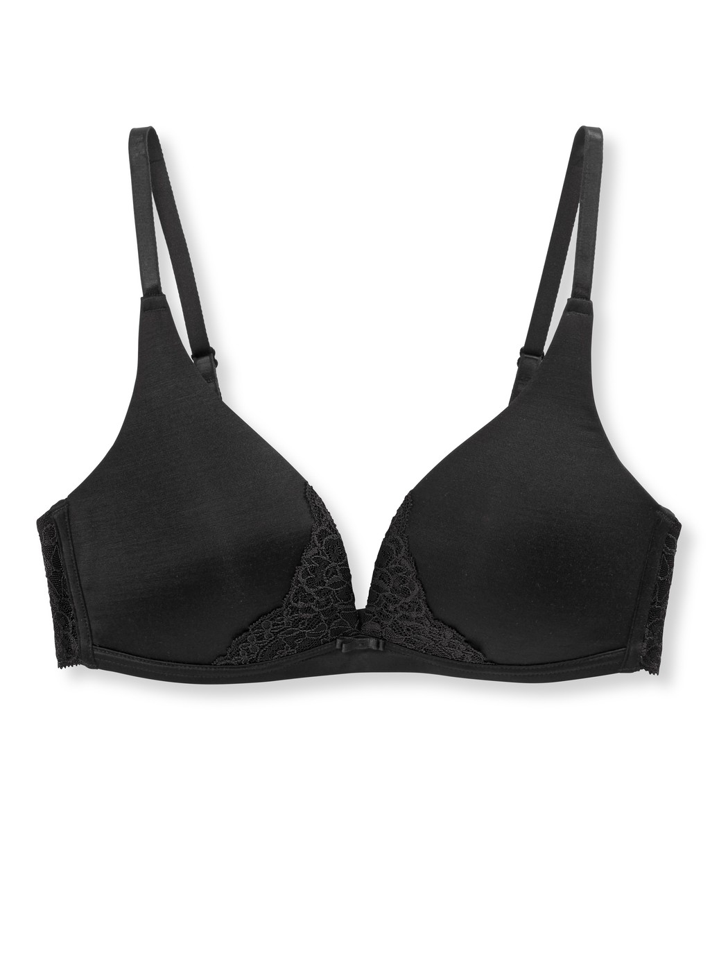 Triangle bra without underwire