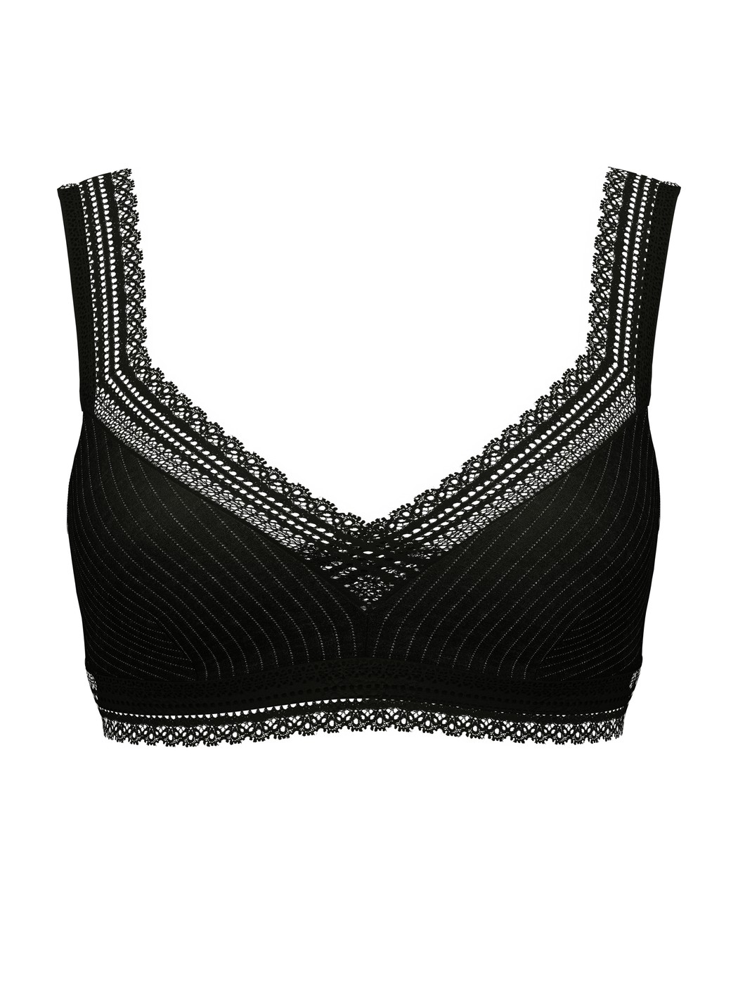 Women - Soft bra made of Modal in Black, Unicoloured, from the Etude Ajours series by CALIDA