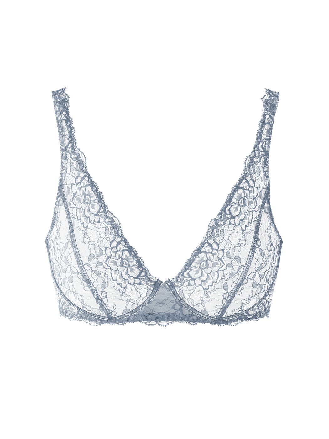 Donna - Reggiseno soft senza ferretto in Pizzo di colore Grigio, Pizzo, della serie Sensual Secrets di CALIDA