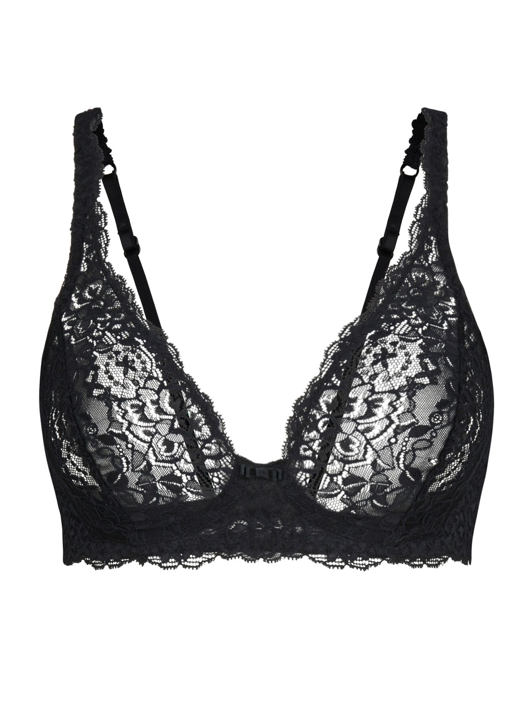 Lace bra without underwire