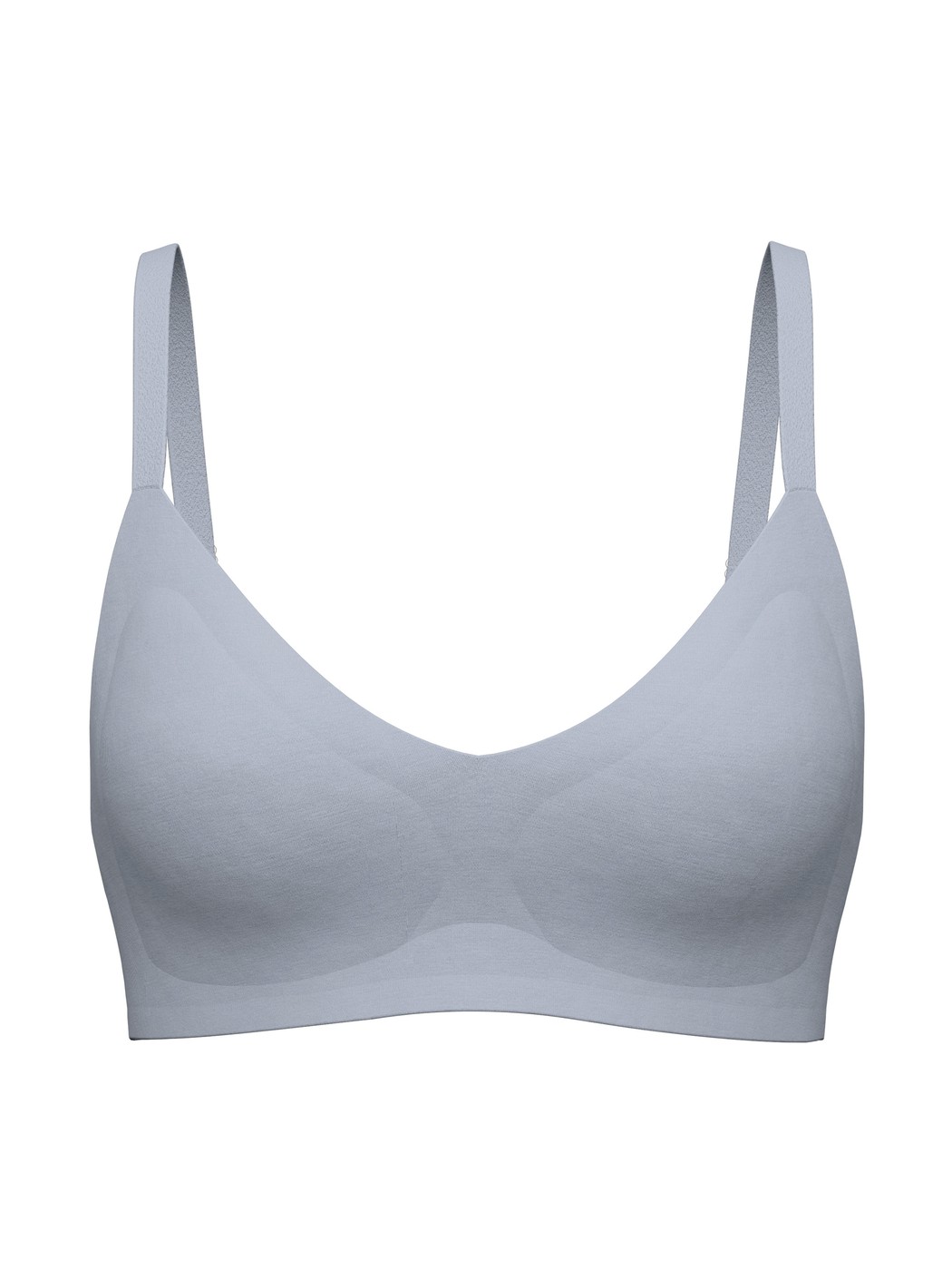 Donna - Reggiseno incollato in Modal di colore Grigio, Tinta unita, della serie Natural Skin di CALIDA