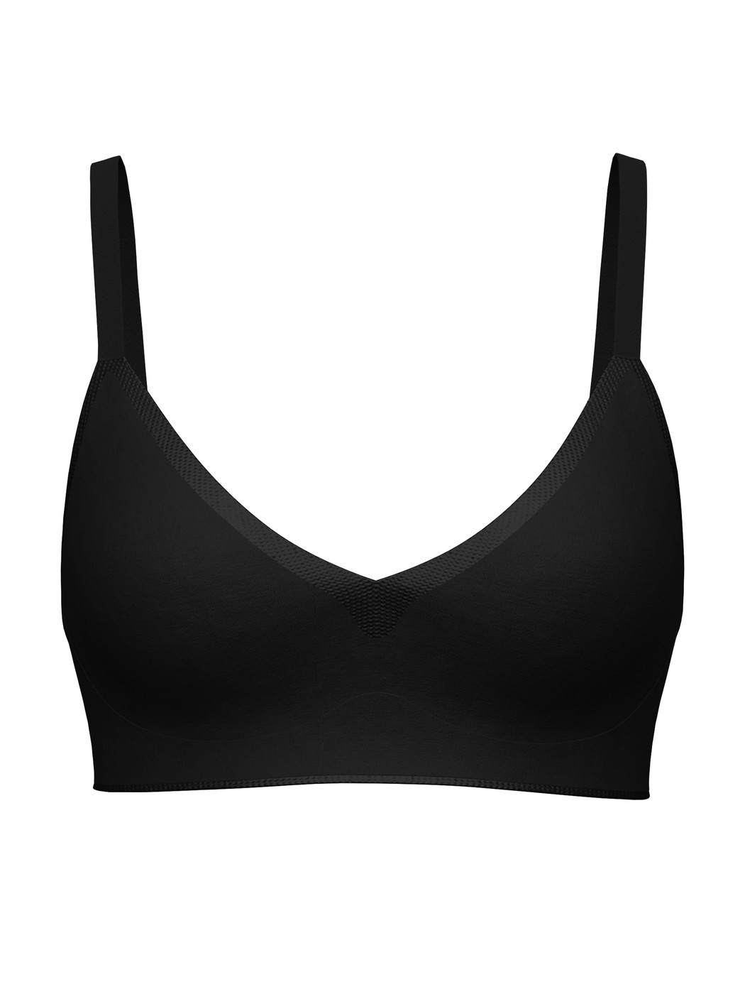 Women - Bonded Bra made of Modal in Black, Unicoloured, from the Natural Skin series by CALIDA