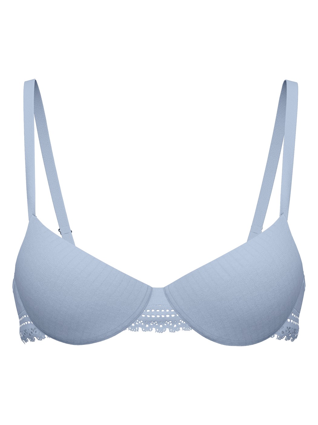 Femme - Soutien-gorge à armatures en Modal de couleur Bleu, Dentelle, de la série Etude Ajours de CALIDA