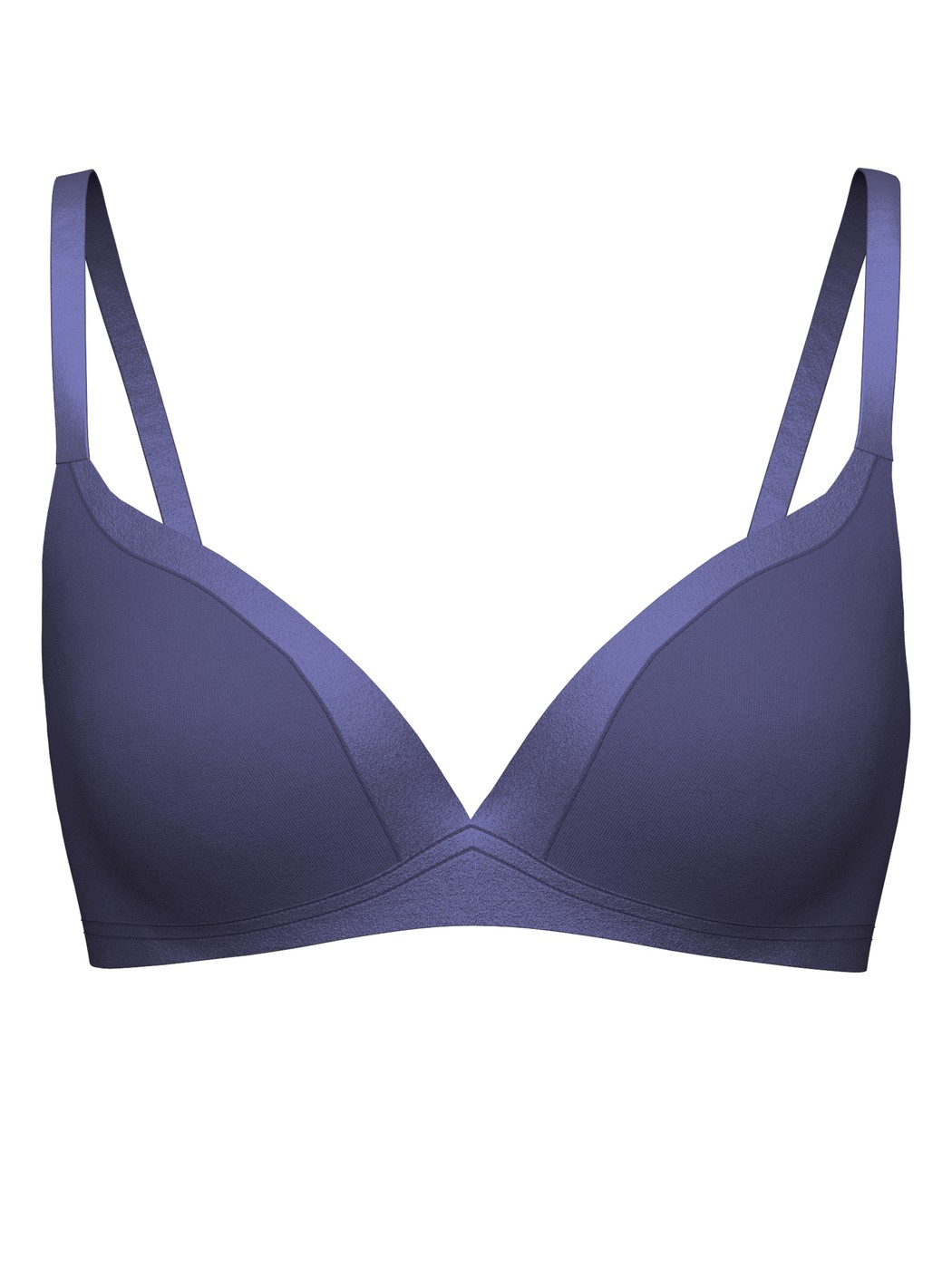Femme - Soutien-gorge sans armatures en Coton de couleur Bleu, Unicolore, de la série Cate de CALIDA