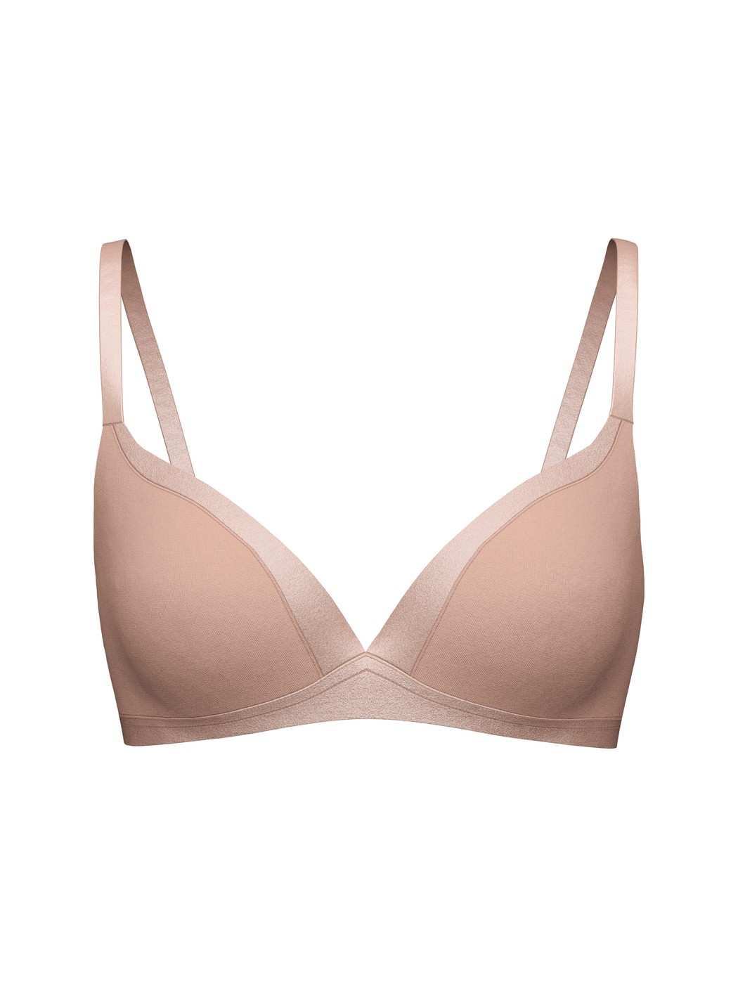 Donna - Reggiseno soft senza ferretti in Cotone di colore Beige, Tinta unita, della serie Cate di CALIDA