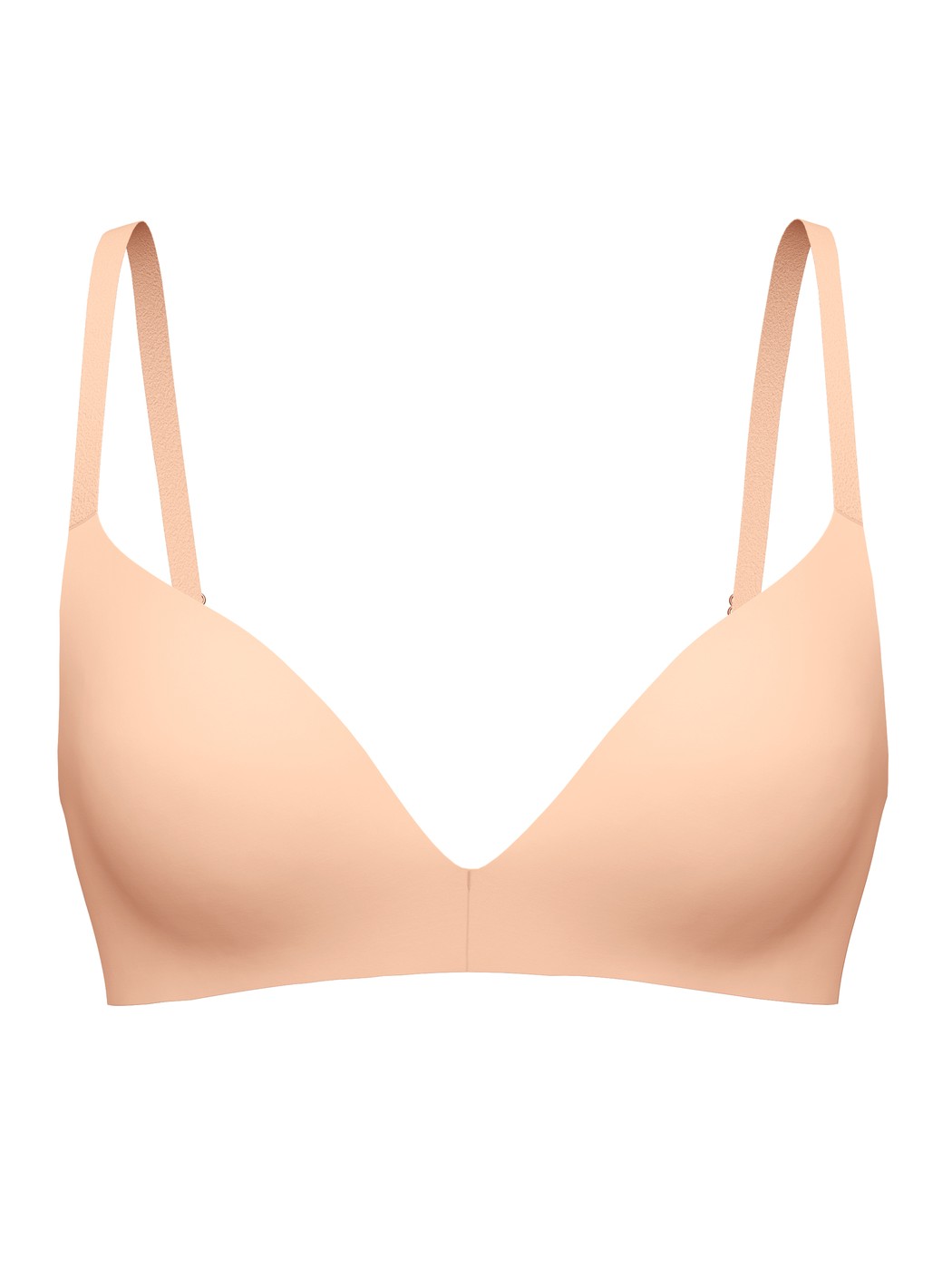 Women - Padded bra without underwire made of Polyamide in Beige, Unicoloured, from the Sleek Skin series by CALIDA