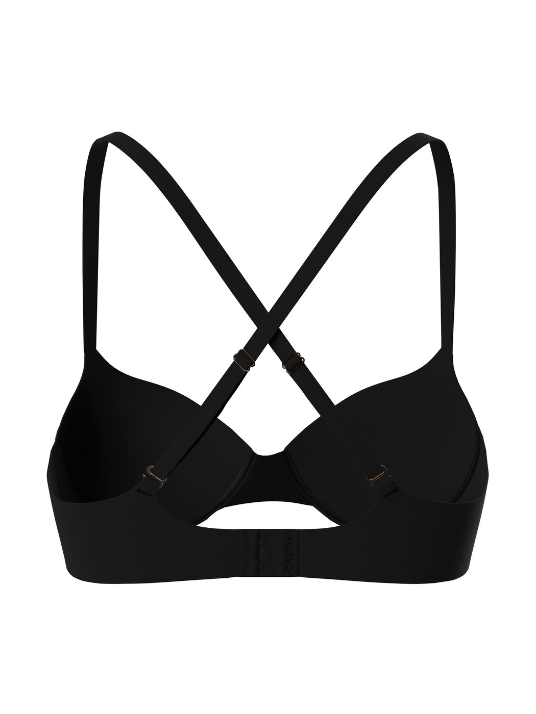 Donna - Reggiseno preformato con spalline multifunzione in Poliammide di colore Nero, Tinta unita, della serie Sleek Skin di CALIDA