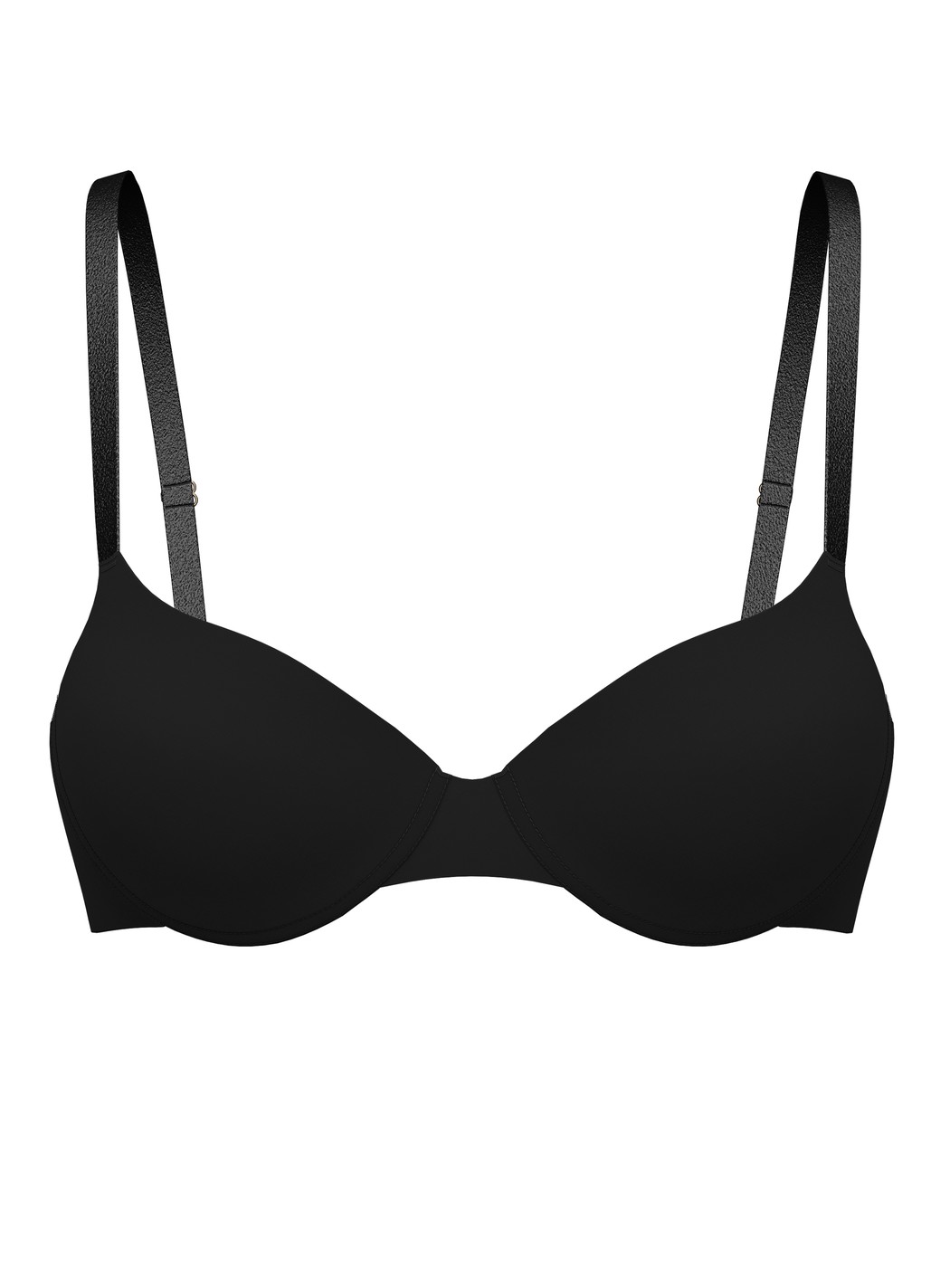Women - Moulded Bra with Multiway Straps made of Polyamide in Black, Unicoloured, from the Sleek Skin series by CALIDA