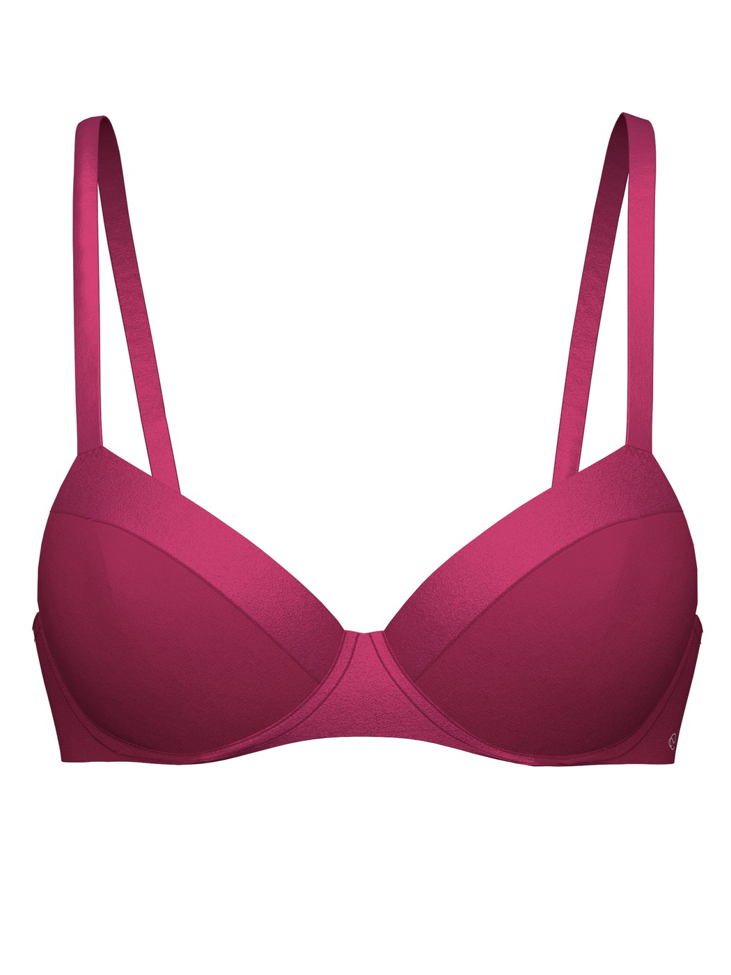 Women - Underwired T-shirt bra made of 100% Cotton in Pink, Unicoloured, from the Cate series by CALIDA