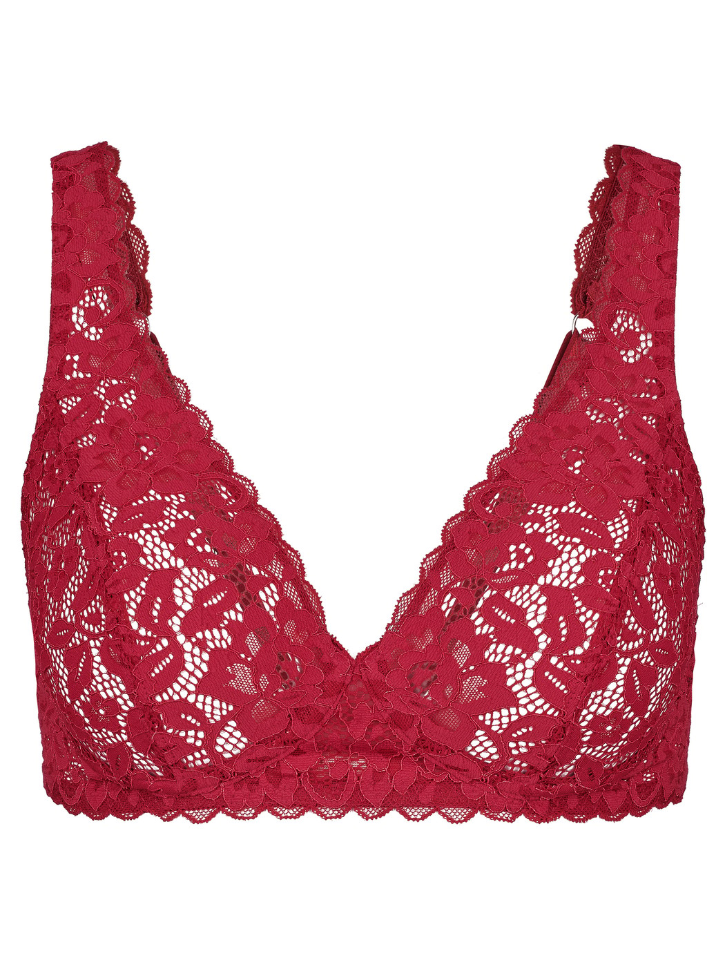 Lace bra without underwires