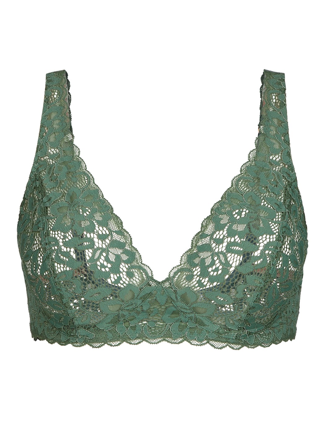 Lace bra without underwires