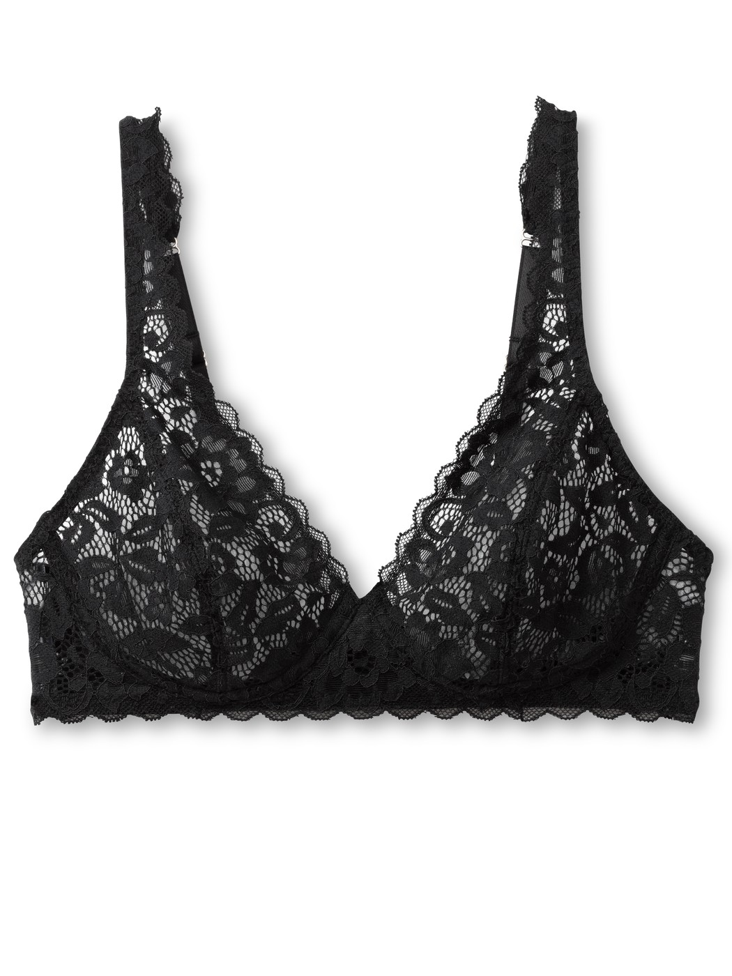 Lace bra without underwires