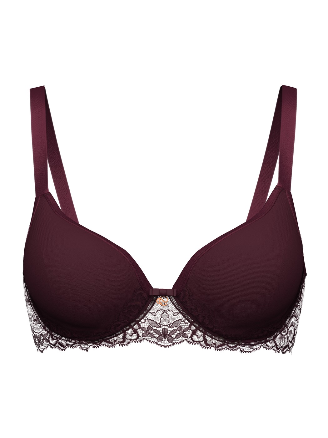 Women - Spacer bra with wires made of Polyamide in Red, Lace, from the Sensual Secrets series by CALIDA