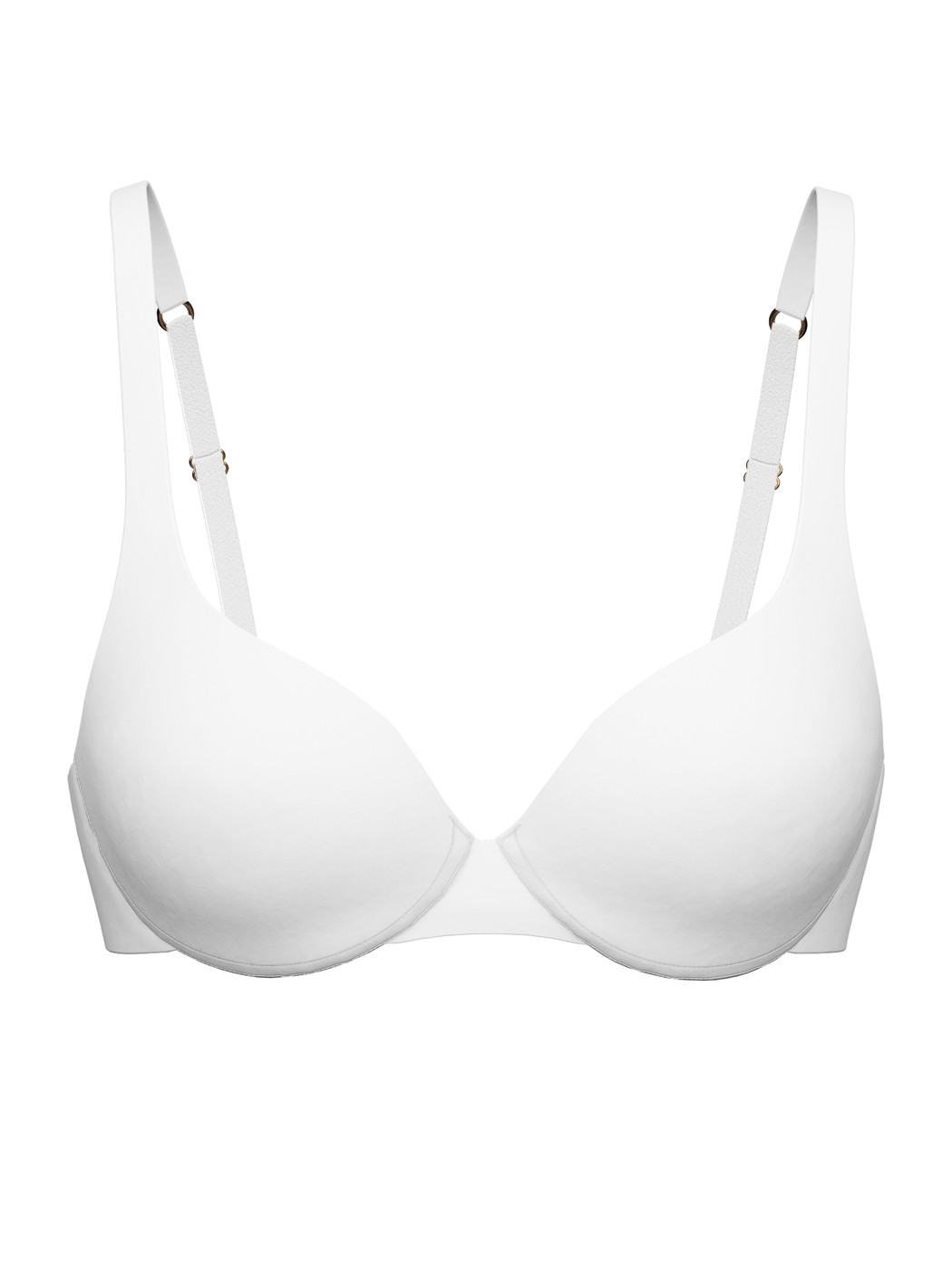 Women - underwired bra made of Polyamide in White, Unicoloured, from the Sleek Skin series by CALIDA