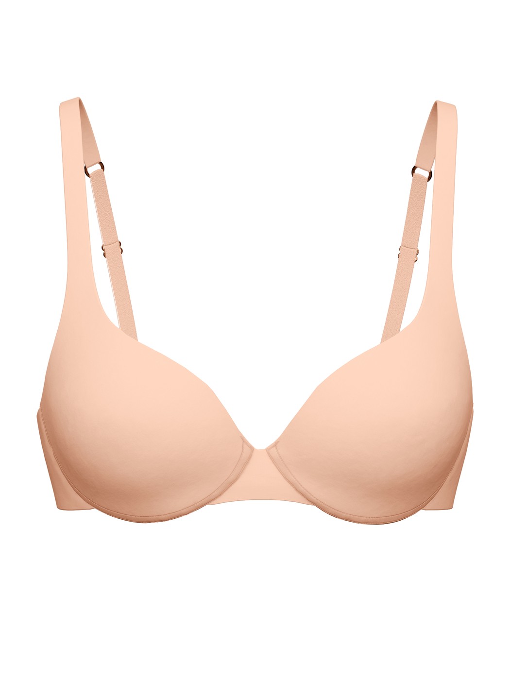 Women - underwired bra made of Polyamide in Beige, Unicoloured, from the Sleek Skin series by CALIDA