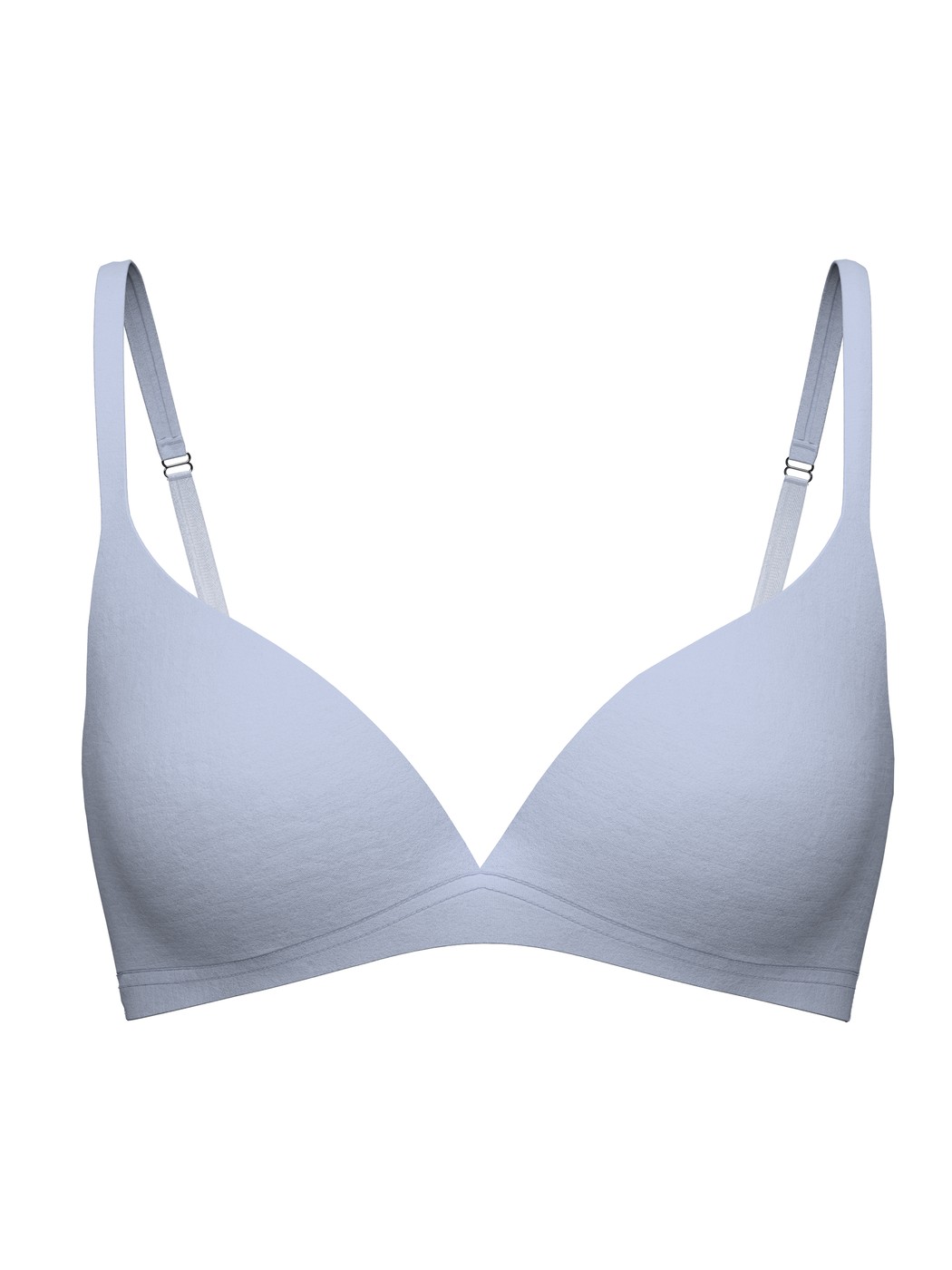 Triangle bra without underwire