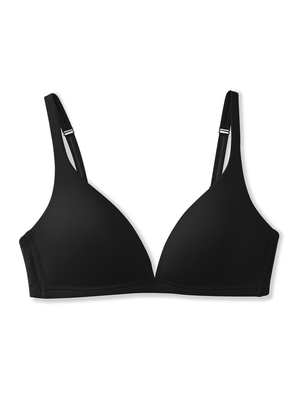 Triangle bra without underwire