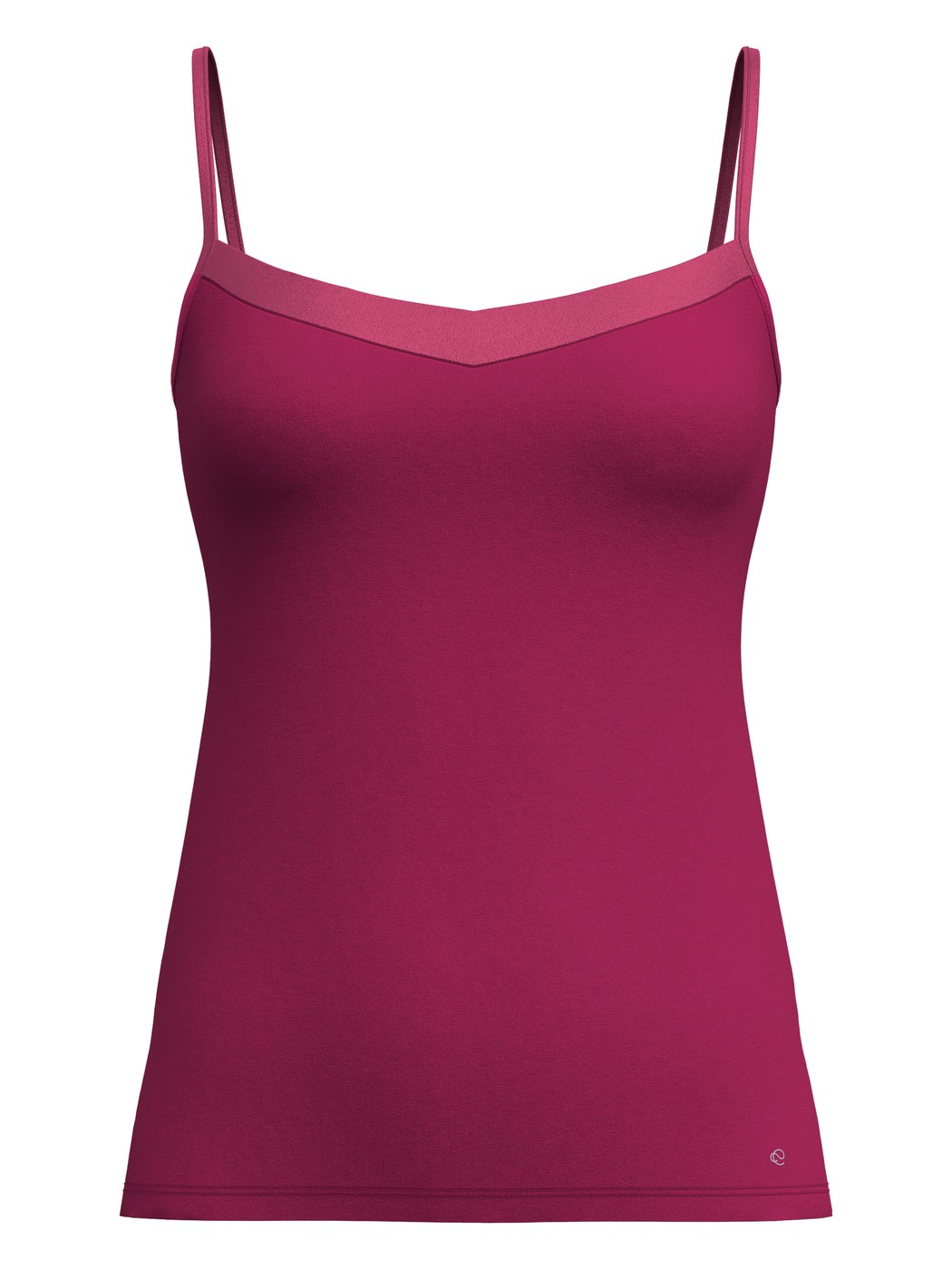 Femme - Débardeur à fines bretelles en Coton de couleur Rose, Unicolore, de la série Cate de CALIDA