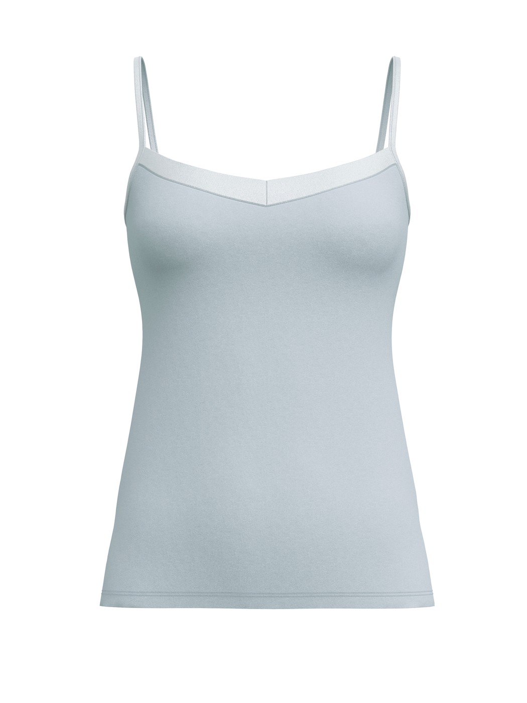 Women - Spaghetti top made of Cotton in Blue, Unicoloured, from the Cate series by CALIDA