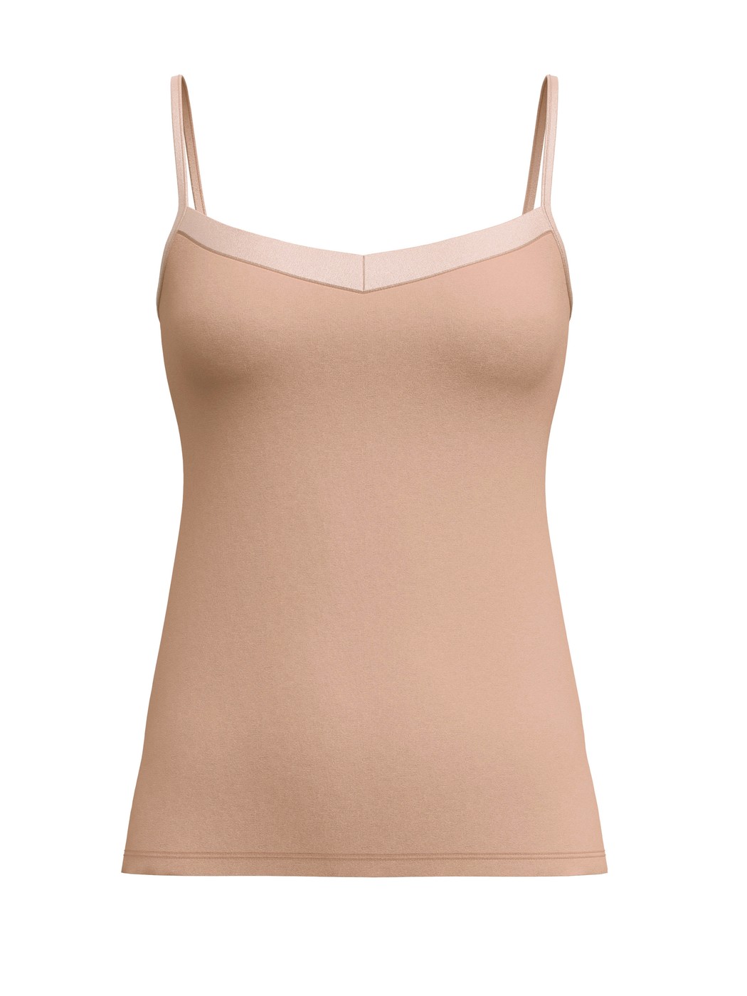 Women - Spaghetti top made of Cotton in Beige, Unicoloured, from the Cate series by CALIDA