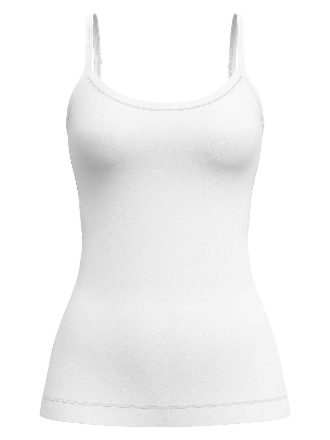 Femme - Débardeur à fines bretelles en Modal de couleur Blanc, Unicolore, de la série Soft Favourites de CALIDA