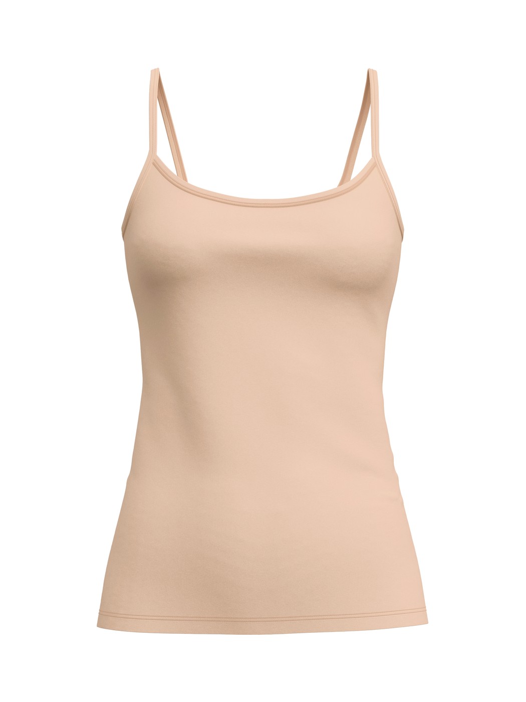 Women - Spaghetti top made of Cotton in Beige, Unicoloured, from the Natural Comfort series by CALIDA