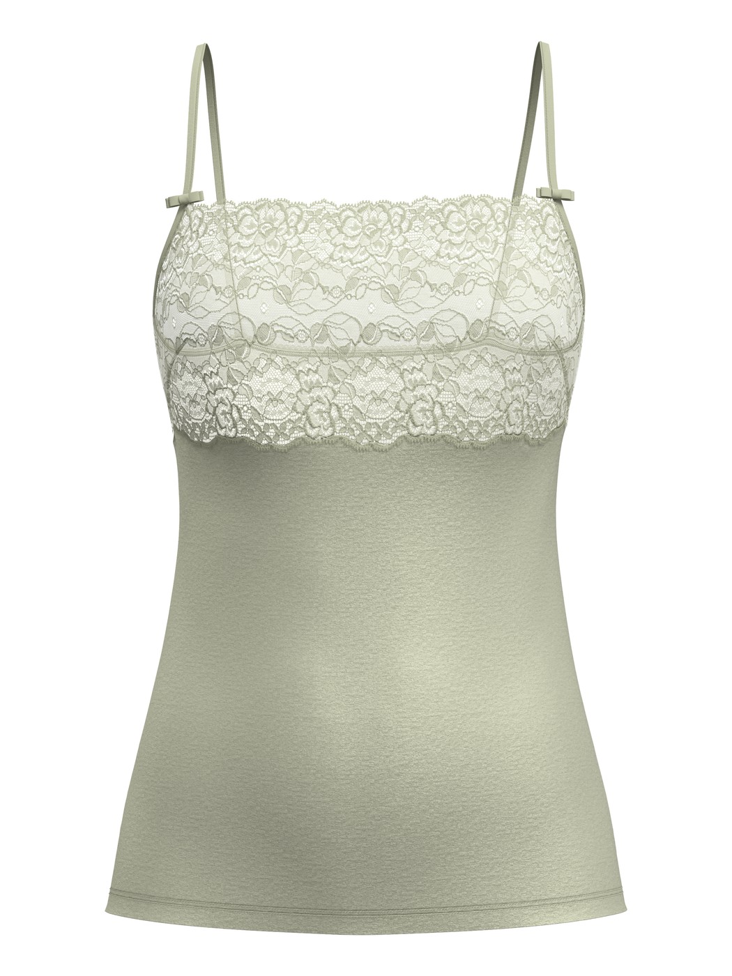 Donna - Top a spalline con pizzo in Pizzo di colore Verde, Pizzo, della serie Sensual Secrets di CALIDA