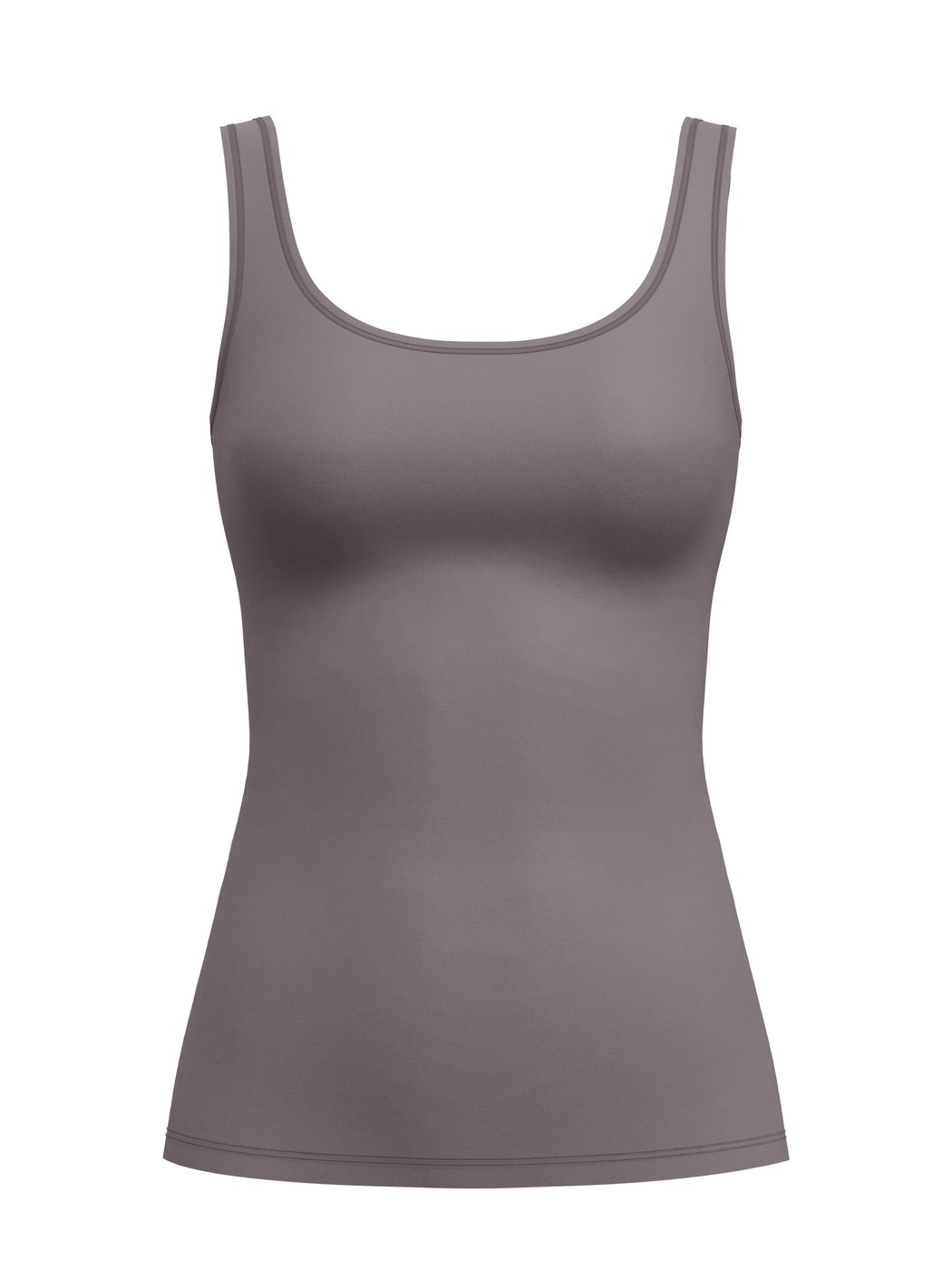 Donna - Tank top in Cotone di colore Marrone, Tinta unita, della serie Natural Comfort di CALIDA