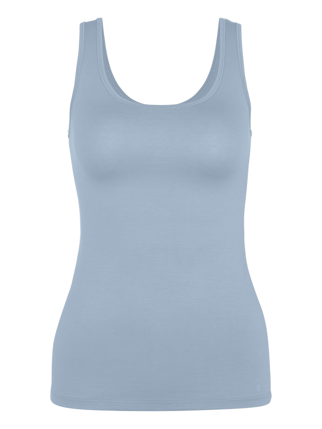 Femme - Débardeur en Swiss+Cotton de couleur Gris foncé, Unicolore, de la série Natural Comfort de CALIDA