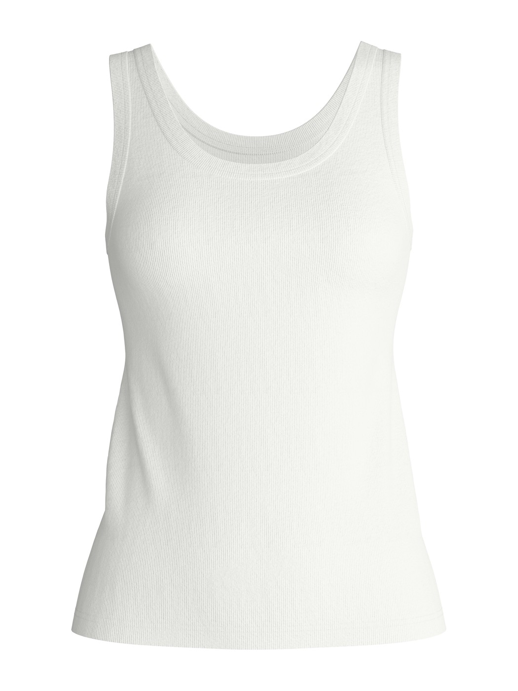 Women - Tank top made of Cotton in White, Unicoloured, from the Favourites Beach series by CALIDA