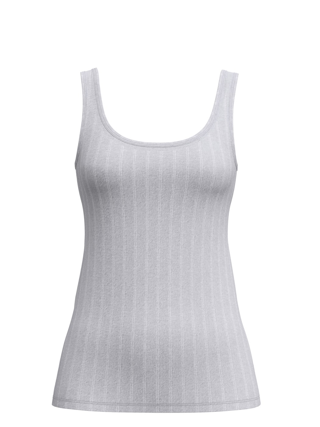 Damen - Tank-Top aus Pima® Baumwolle in Grau, Einfarbig aus Serie Etude Xtra von CALIDA