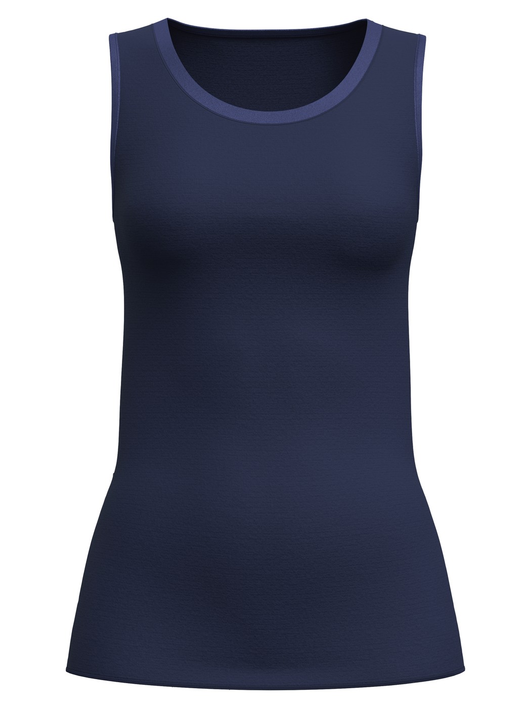 Damen - Tank-Top aus Wolle-Seide aus Wolle in Blau, Einfarbig aus Serie True Confidence von CALIDA