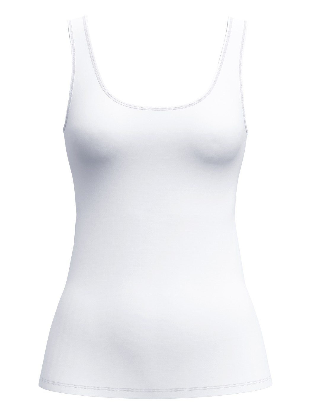 Donna - Tank top in Poliammide di colore Bianco, Tinta unita, della serie Sleek Skin di CALIDA