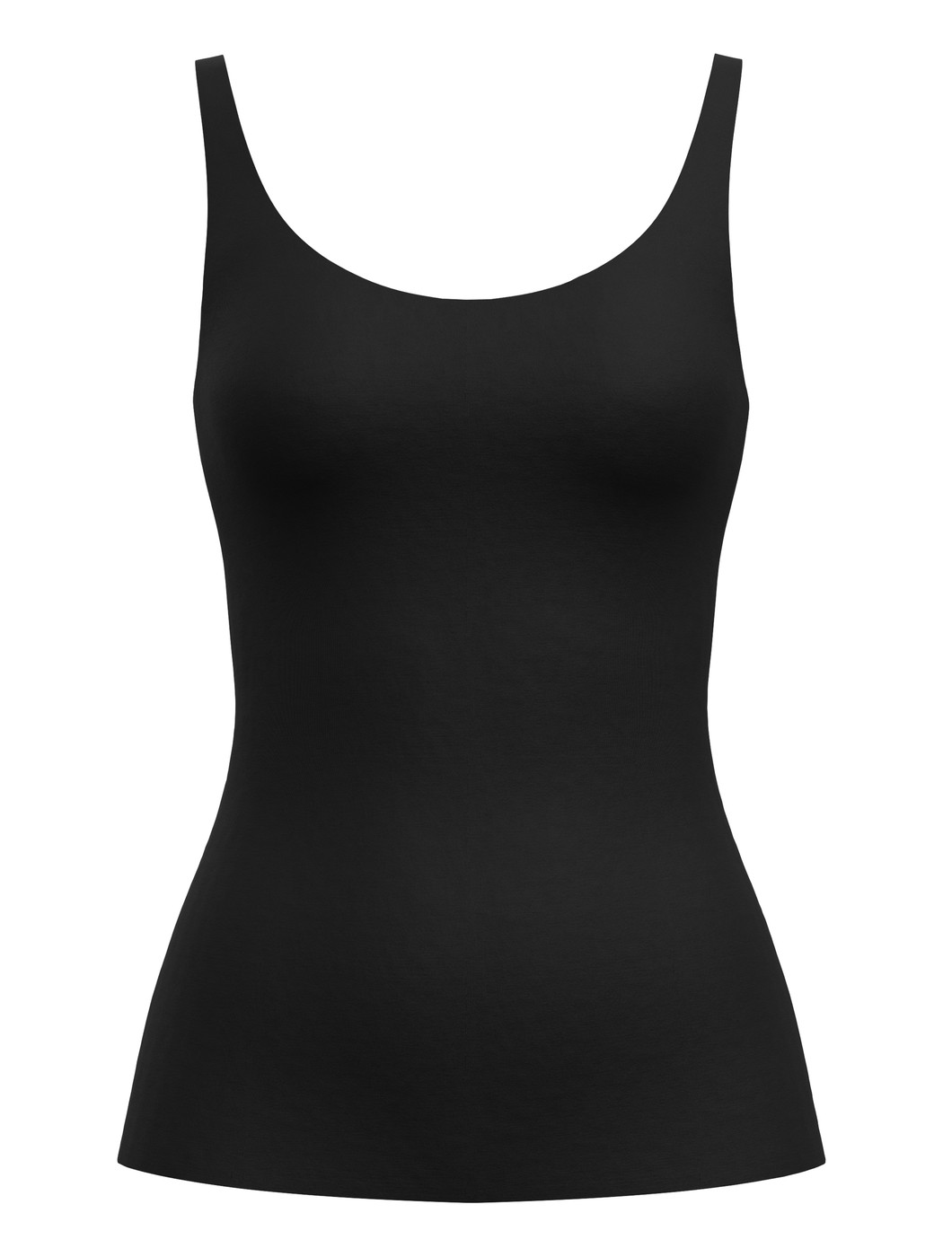 Donna - Canotta con bustier in Modal di colore Nero, Tinta unita, della serie Natural Skin di CALIDA