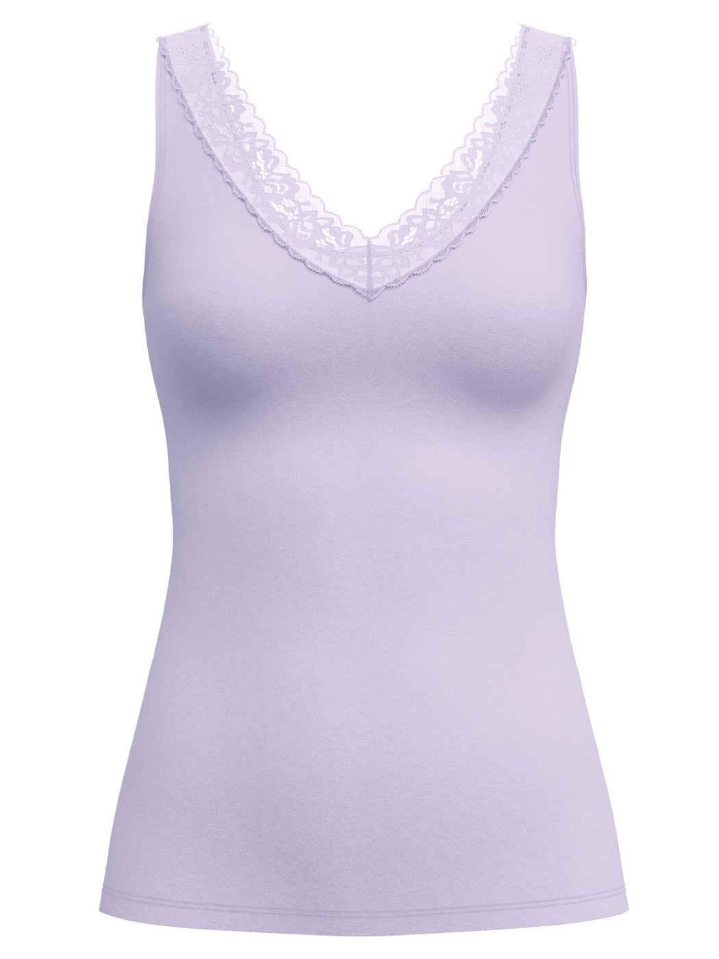 Women - Tank top made of Cotton in Purple, Lace, from the Natural Comfort Lace series by CALIDA